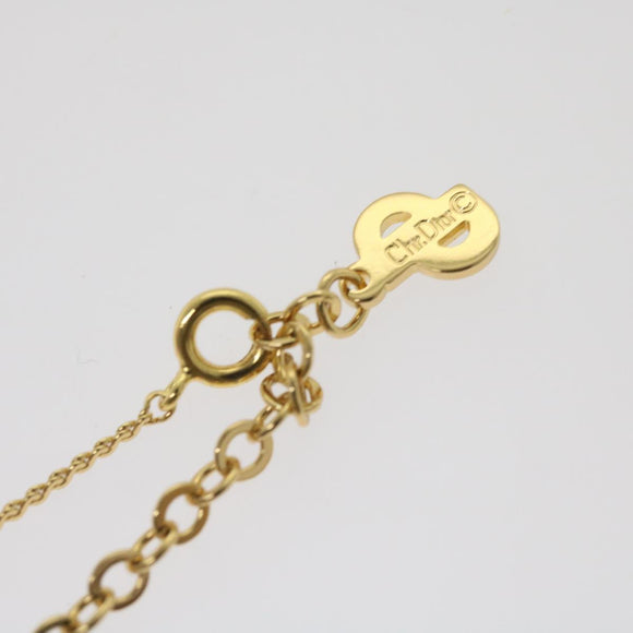 Christian Dior Bracelet Necklace 2Set Gold Auth am5729
