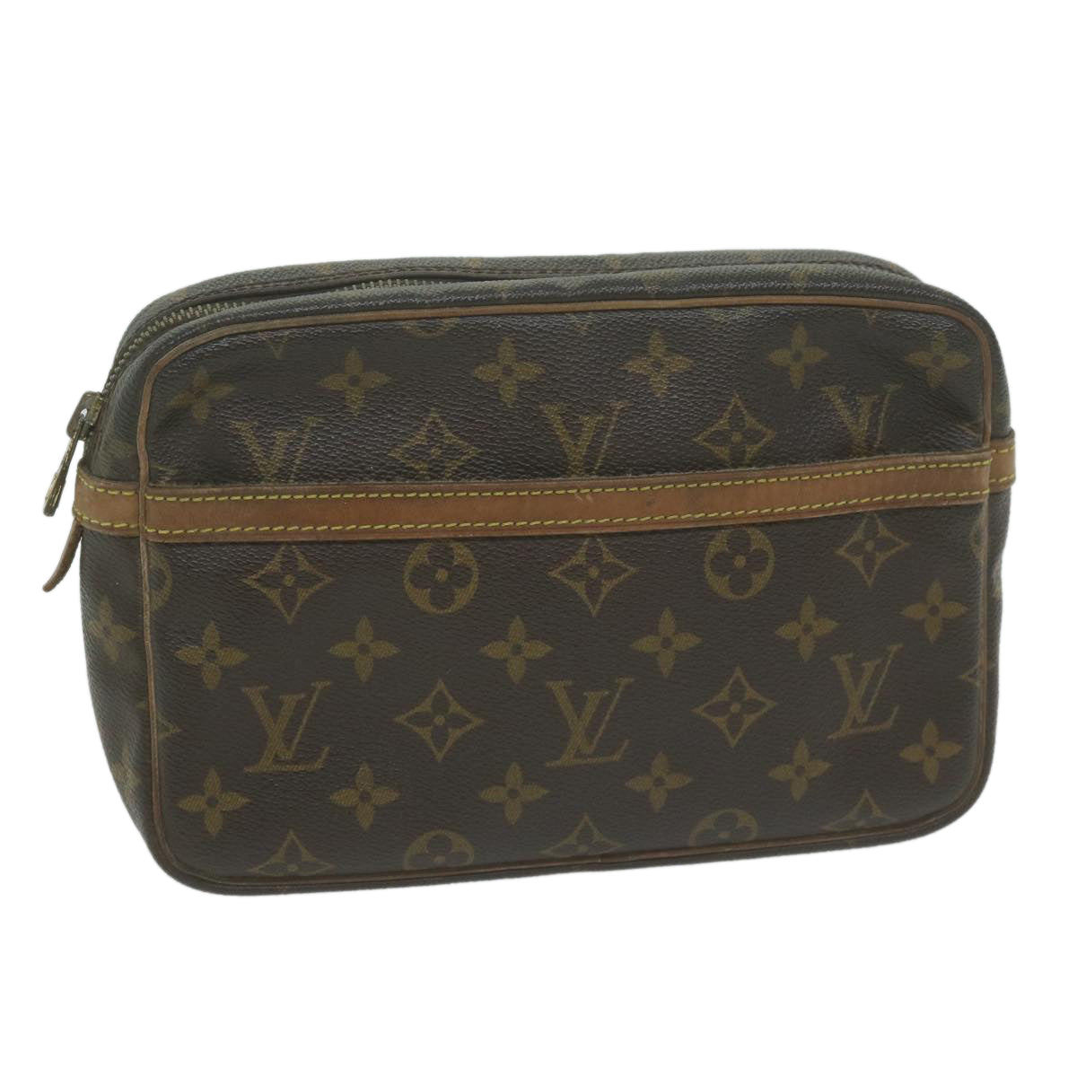 LOUIS VUITTON Monogram Compiegne 23 Clutch Bag M51847 LV Auth am5735