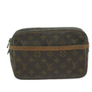 LOUIS VUITTON Monogram Compiegne 23 Clutch Bag M51847 LV Auth am5735-2