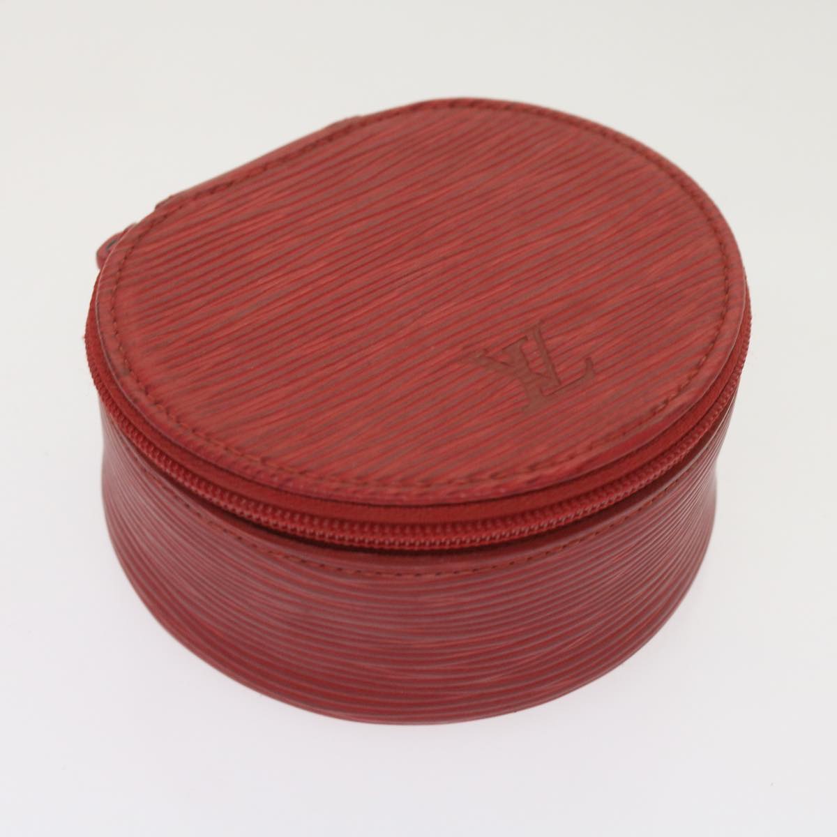 LOUIS VUITTON Epi Ecrin Bijoux 10 Jewelry Box Red M48217 LV Auth am5736