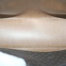 Christian Dior Honeycomb Canvas Hand Bag PVC Leather Black Auth am5756-11