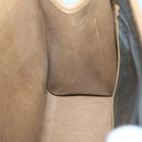 Christian Dior Honeycomb Canvas Hand Bag PVC Leather Black Auth am5756-17