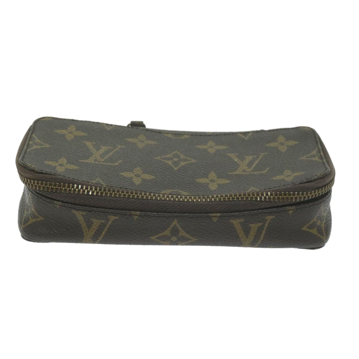 LOUIS VUITTON Monogram Poche Monte Carlo Jewelry Box Vintage M47352 Auth am5758