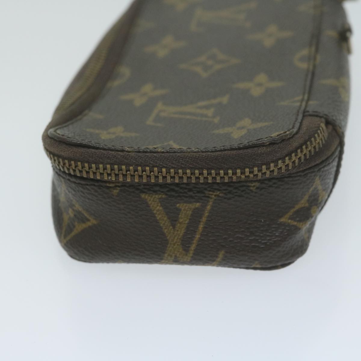 LOUIS VUITTON Monogram Poche Monte Carlo Jewelry Box Vintage M47352 Auth am5758