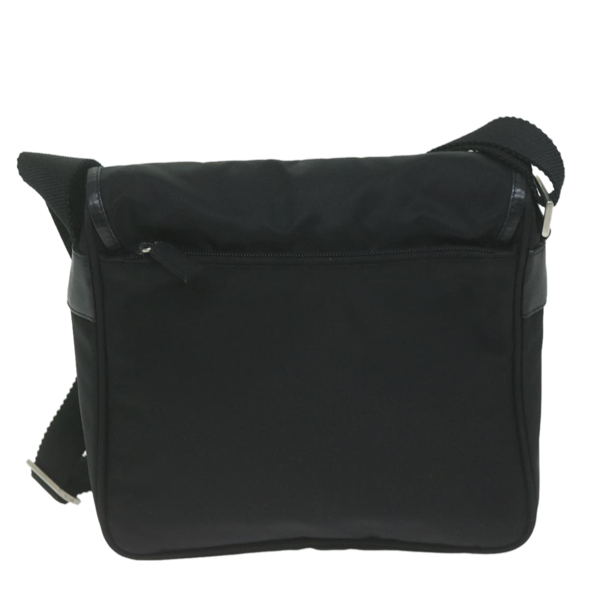 PRADA Shoulder Bag Nylon Black Auth am5761