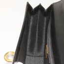 Gianni Versace Hand Bag Leather 2way Black Auth am5762-22