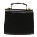 Gianni Versace Hand Bag Leather 2way Black Auth am5762-2