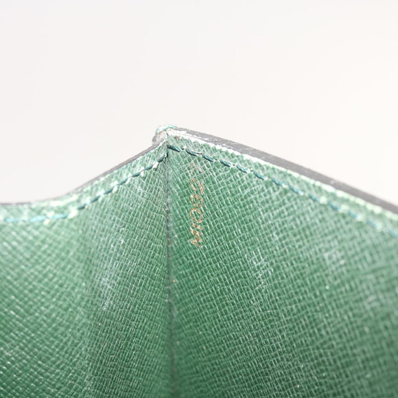 LOUIS VUITTON Taiga Leather Clutch Bag Hand Bag 2 Set Green LV Auth am5763