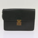 LOUIS VUITTON Taiga Leather Clutch Bag Hand Bag 2 Set Green LV Auth am5763-17