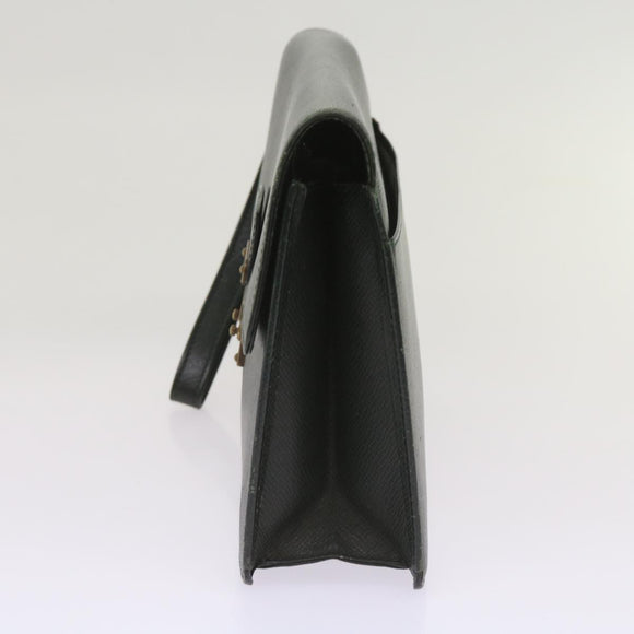 LOUIS VUITTON Taiga Leather Clutch Bag Hand Bag 2 Set Green LV Auth am5763