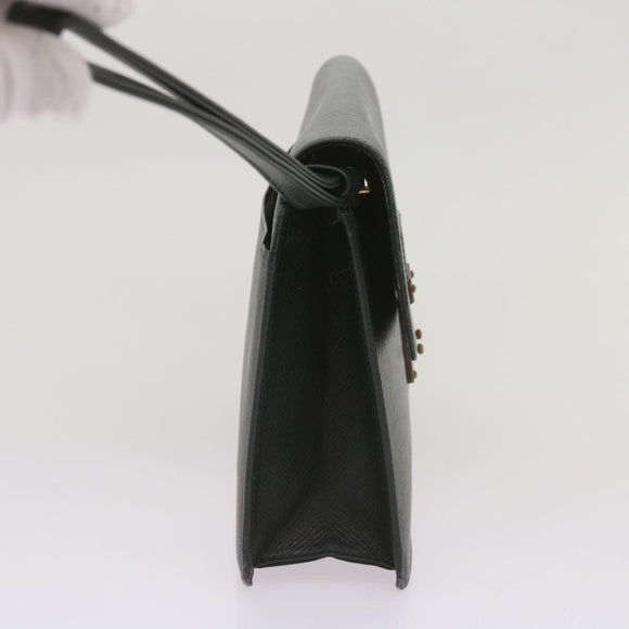 LOUIS VUITTON Taiga Leather Clutch Bag Hand Bag 2 Set Green LV Auth am5763