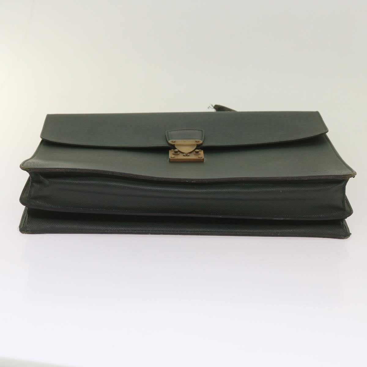 LOUIS VUITTON Taiga Leather Clutch Bag Hand Bag 2Set Green LV Auth am5763