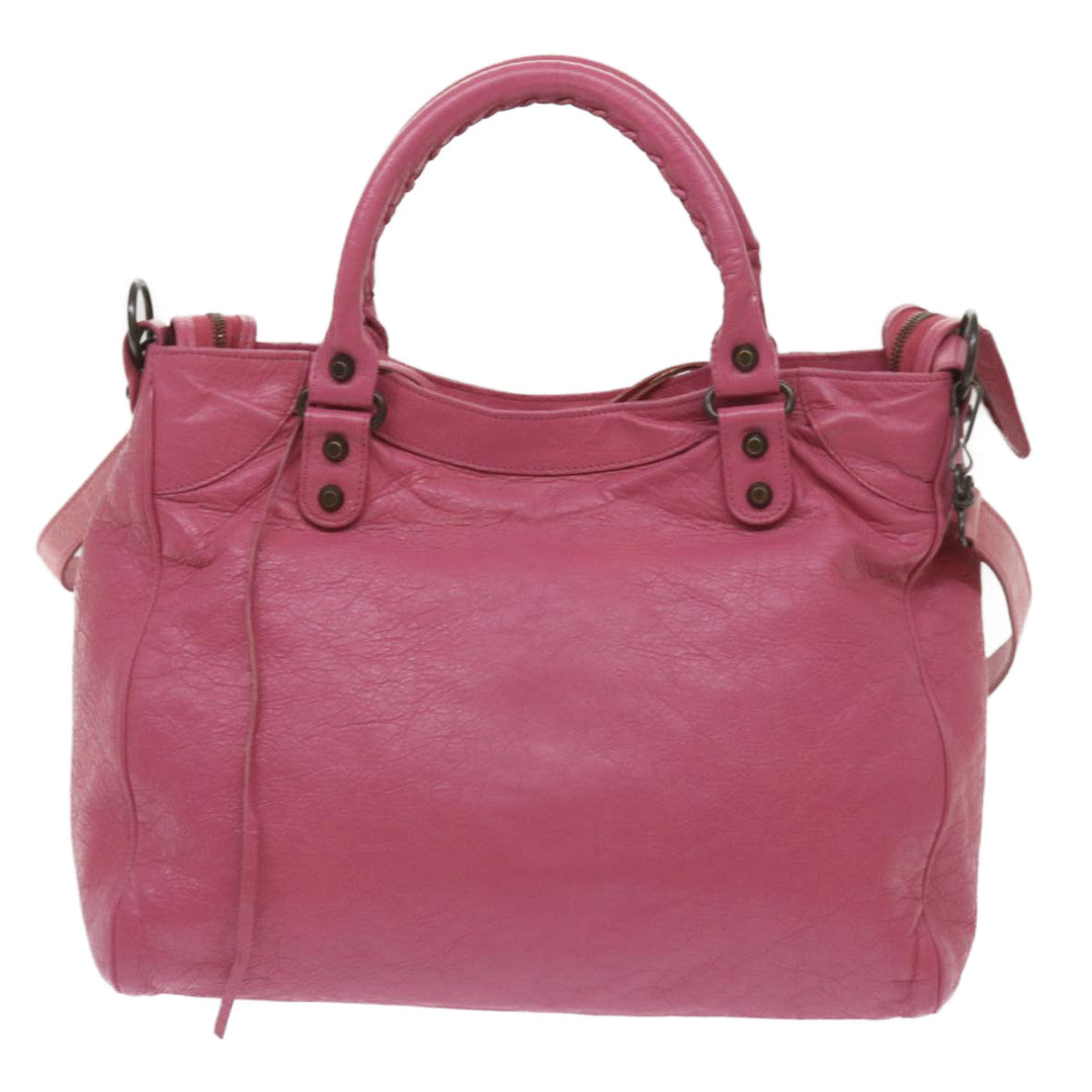 BALENCIAGA The Vero Hand Bag Leather 2way Pink 235216 Auth am5766 - 0