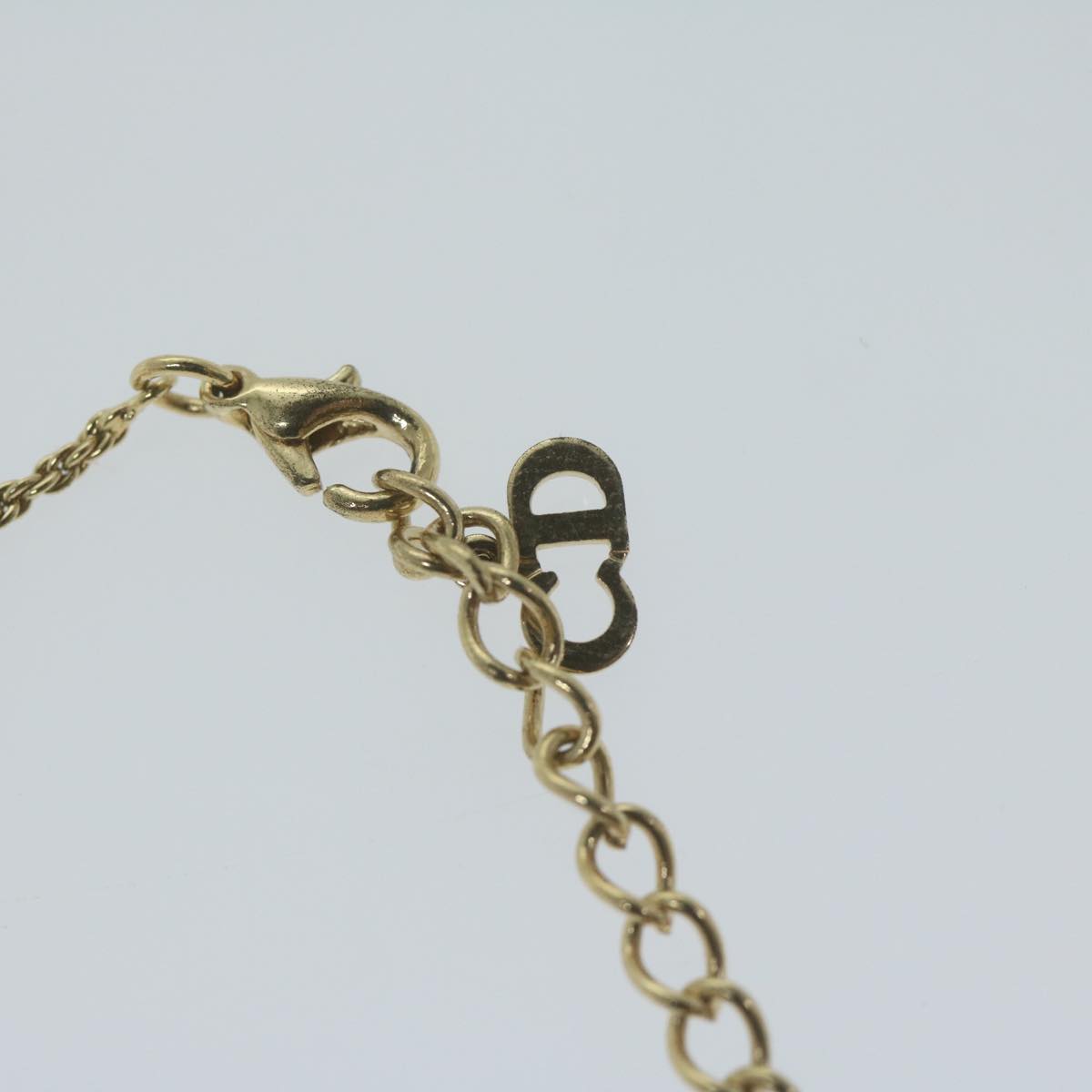 Christian Dior Necklace metal Gold Auth am5774