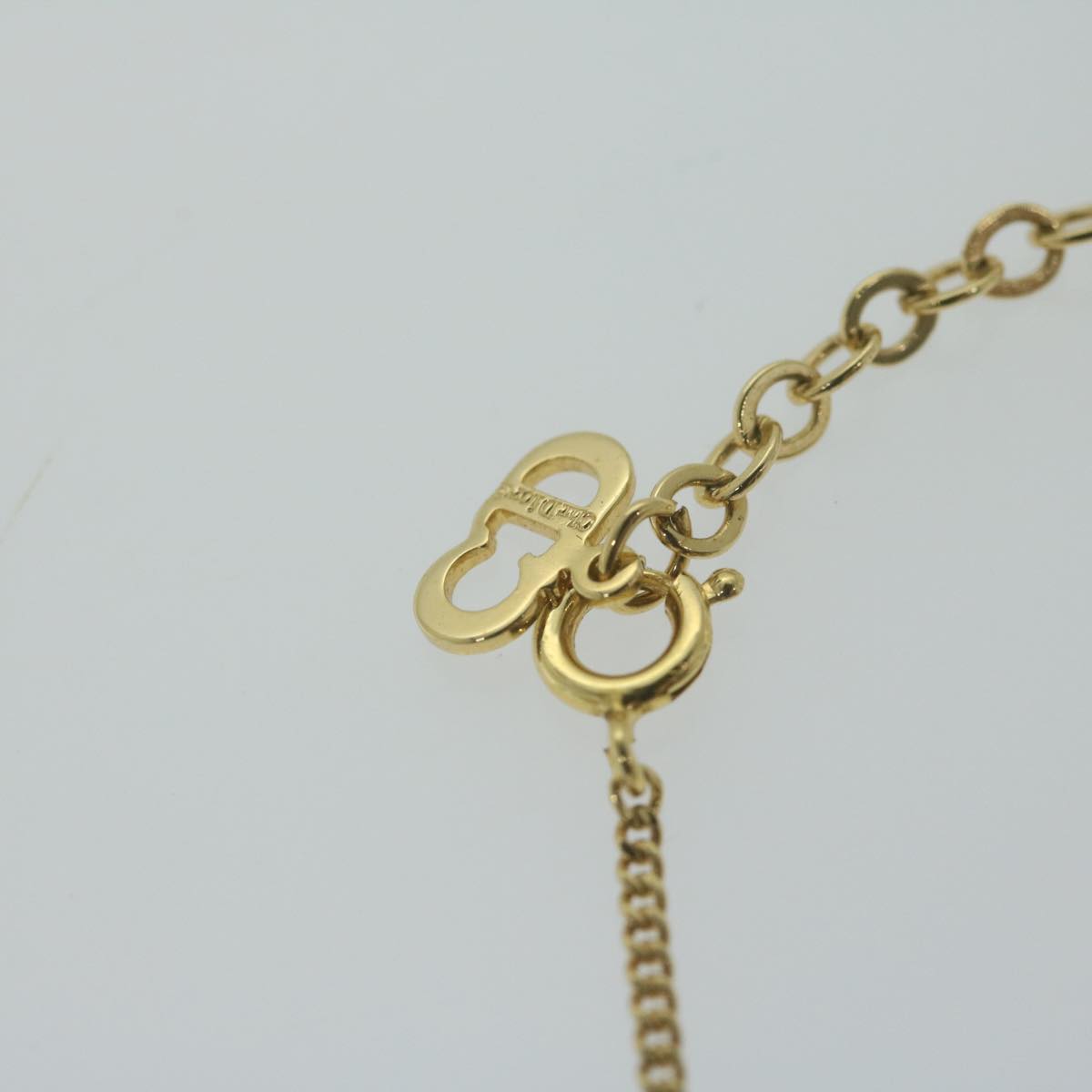 Christian Dior Necklace metal Gold Auth am5778