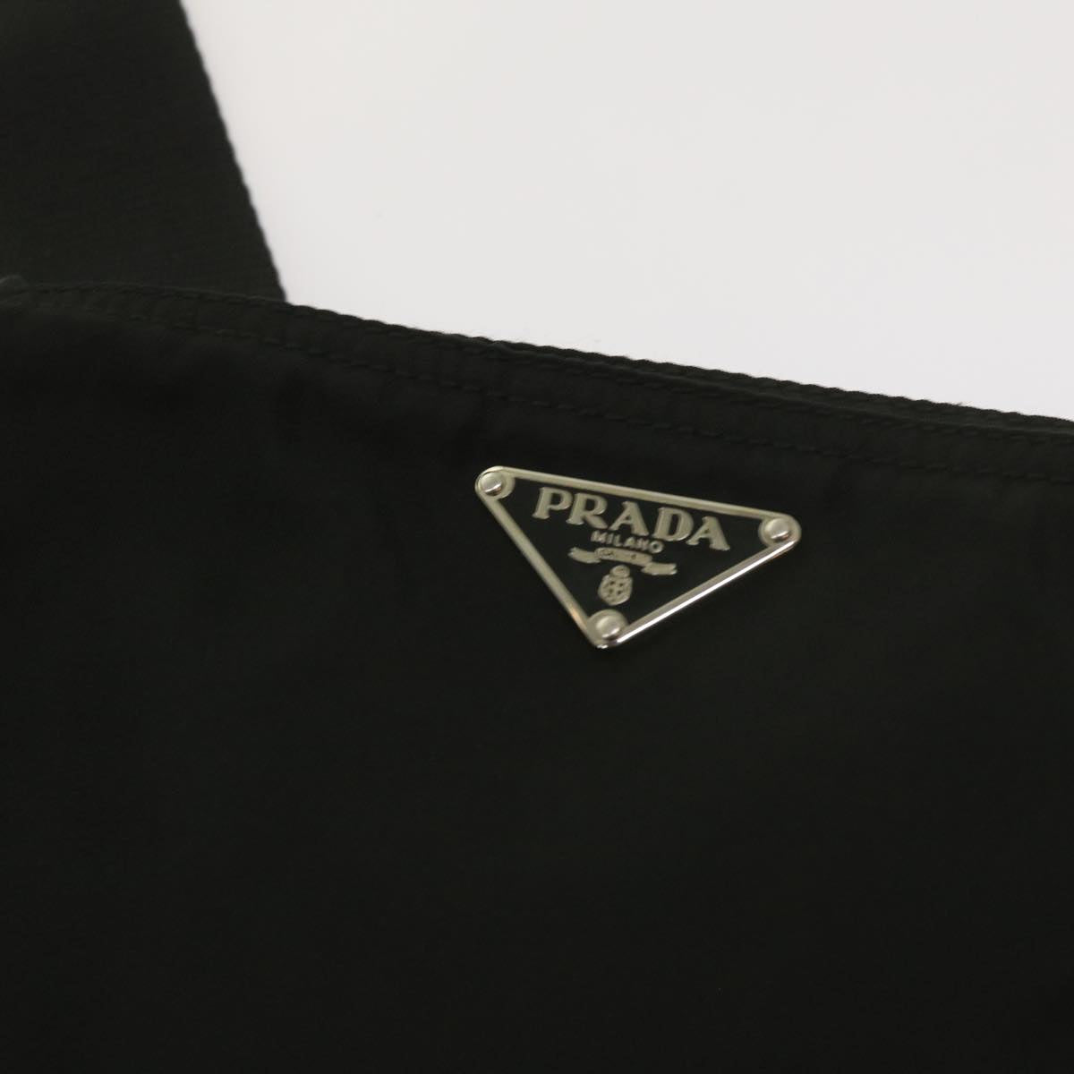 PRADA Shoulder Bag Nylon Black Auth am5780