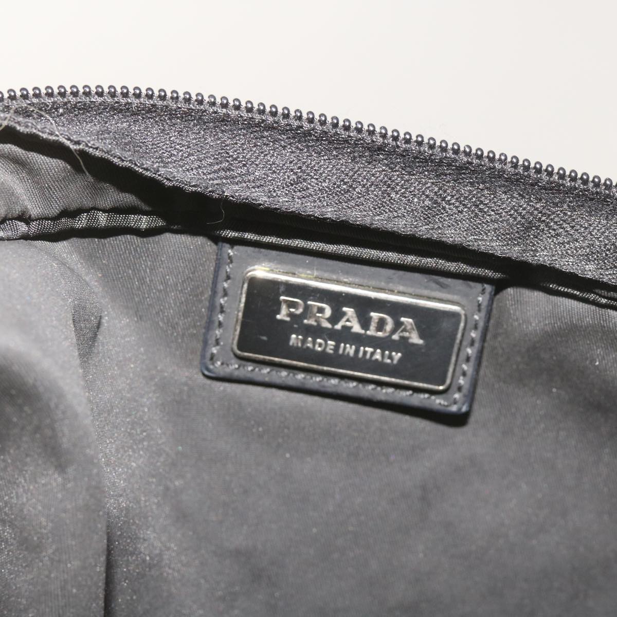 PRADA Shoulder Bag Nylon Black Auth am5780