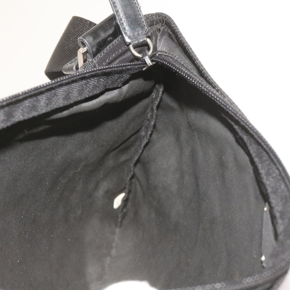 PRADA Shoulder Bag Nylon Black Auth am5780