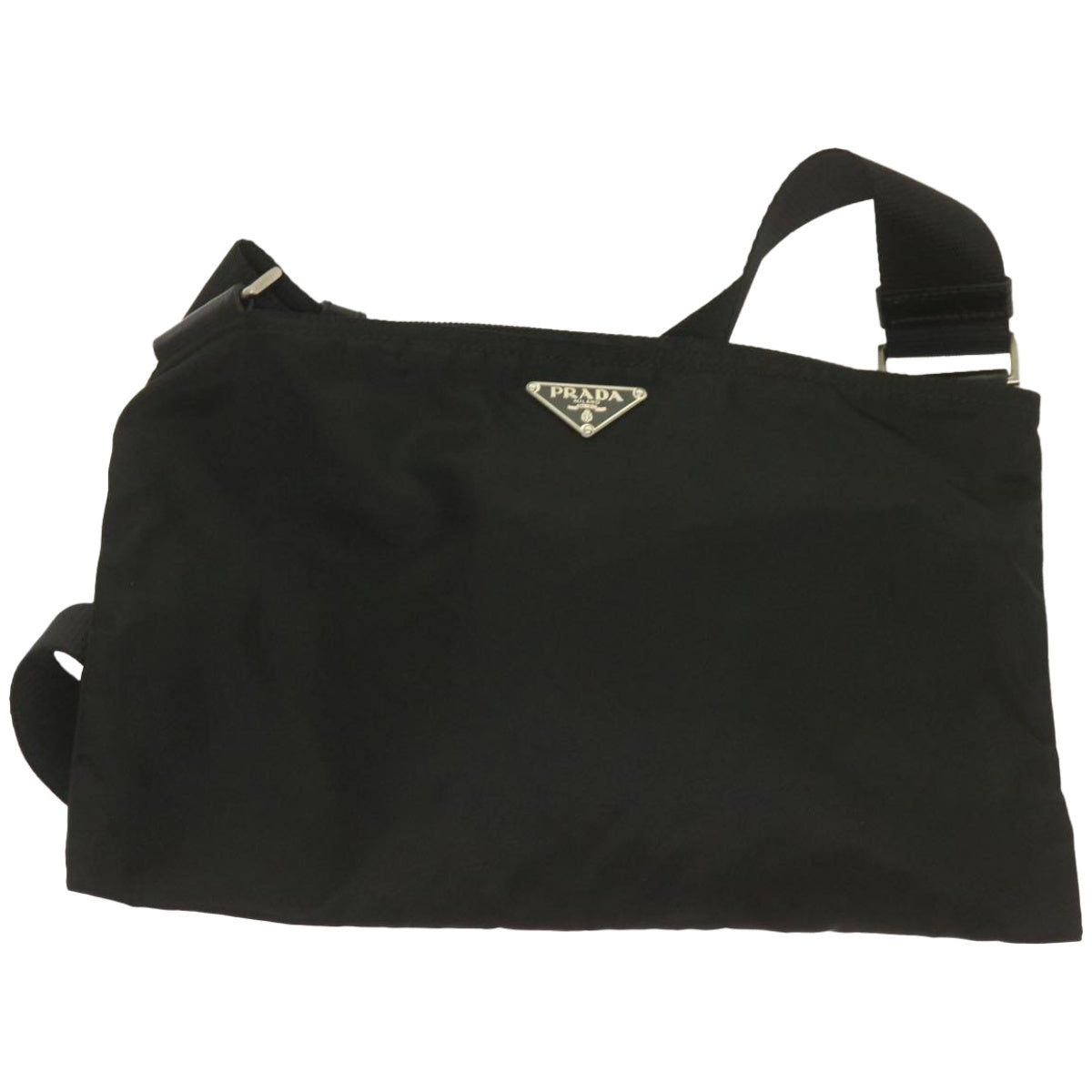 PRADA Shoulder Bag Nylon Black Auth am5780