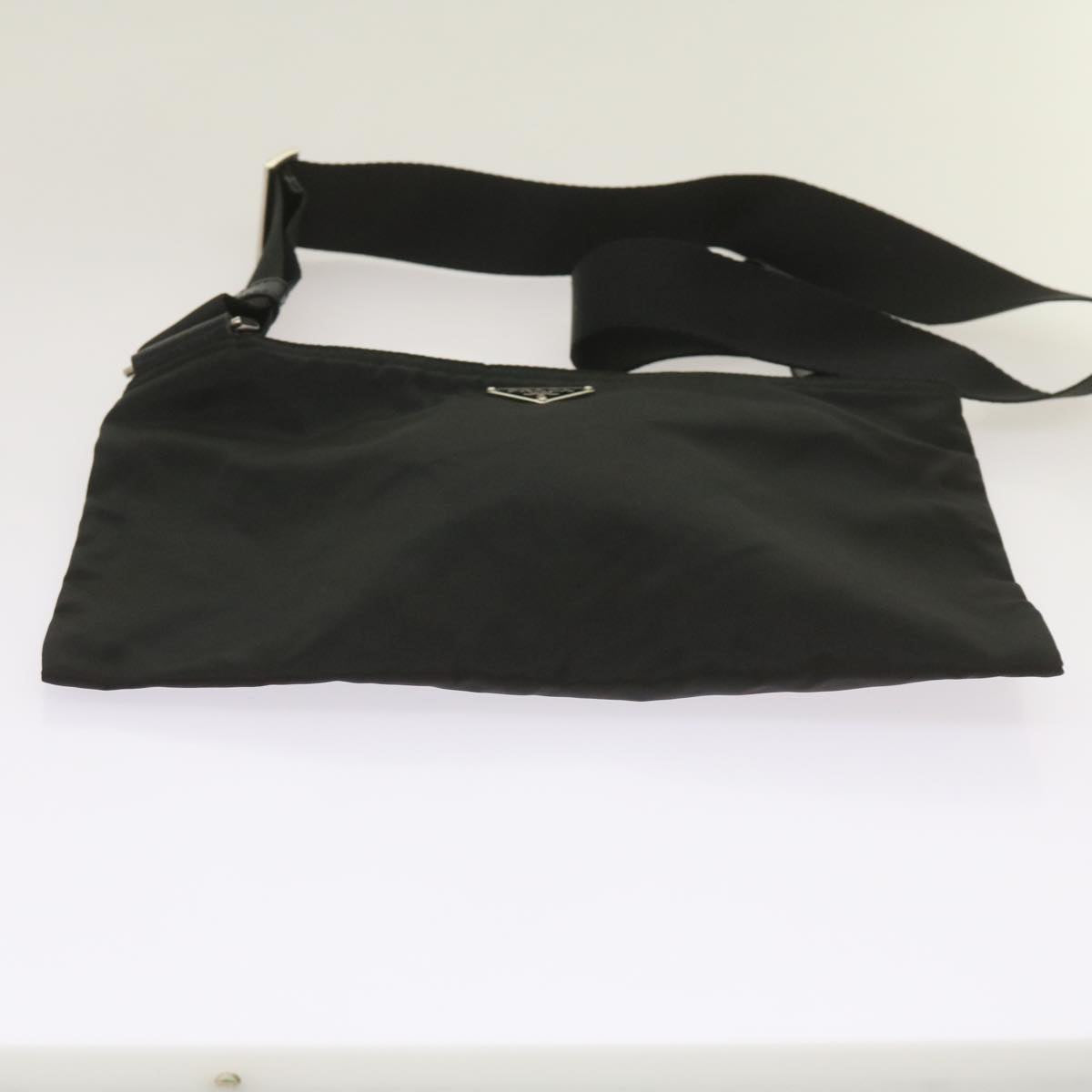 PRADA Shoulder Bag Nylon Black Auth am5780