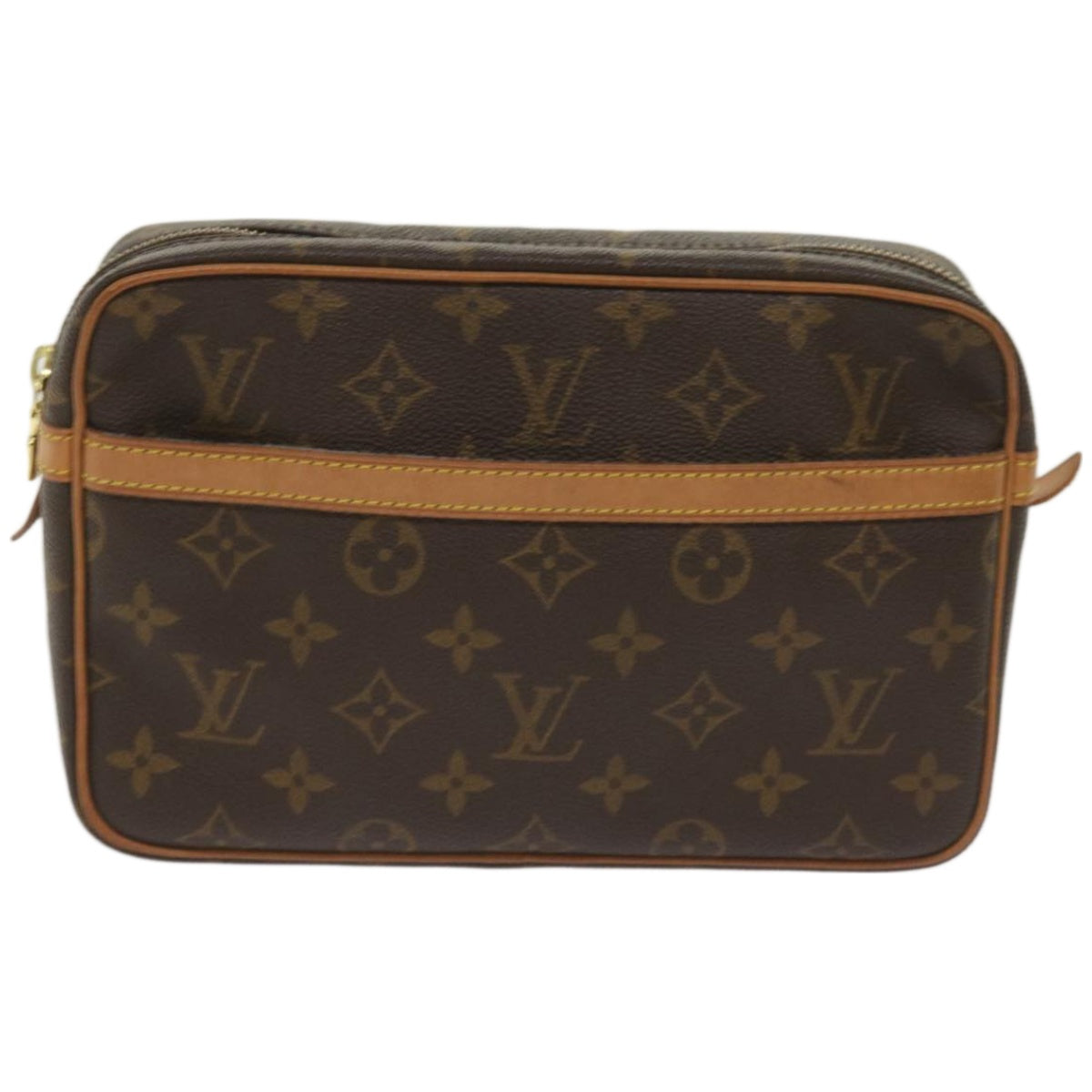 LOUIS VUITTON Monogram Compiegne 23 Clutch Bag M51847 LV Auth am5781