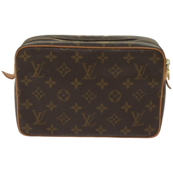 LOUIS VUITTON Monogram Compiegne 23 Clutch Bag M51847 LV Auth am5781
