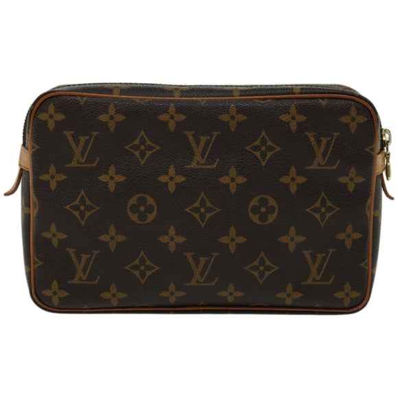 LOUIS VUITTON Monogram Compiegne 23 Clutch Bag M51847 LV Auth am5782