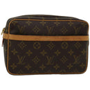 LOUIS VUITTON Monogram Compiegne 23 Clutch Bag M51847 LV Auth am5784-1