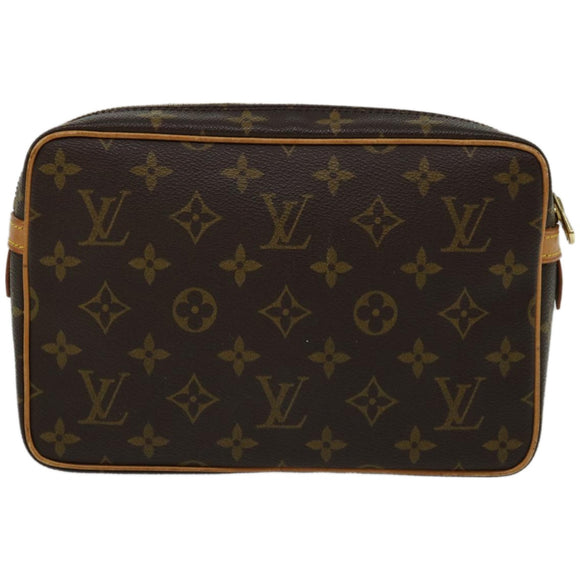 LOUIS VUITTON Monogram Compiegne 23 Clutch Bag M51847 LV Auth am5784