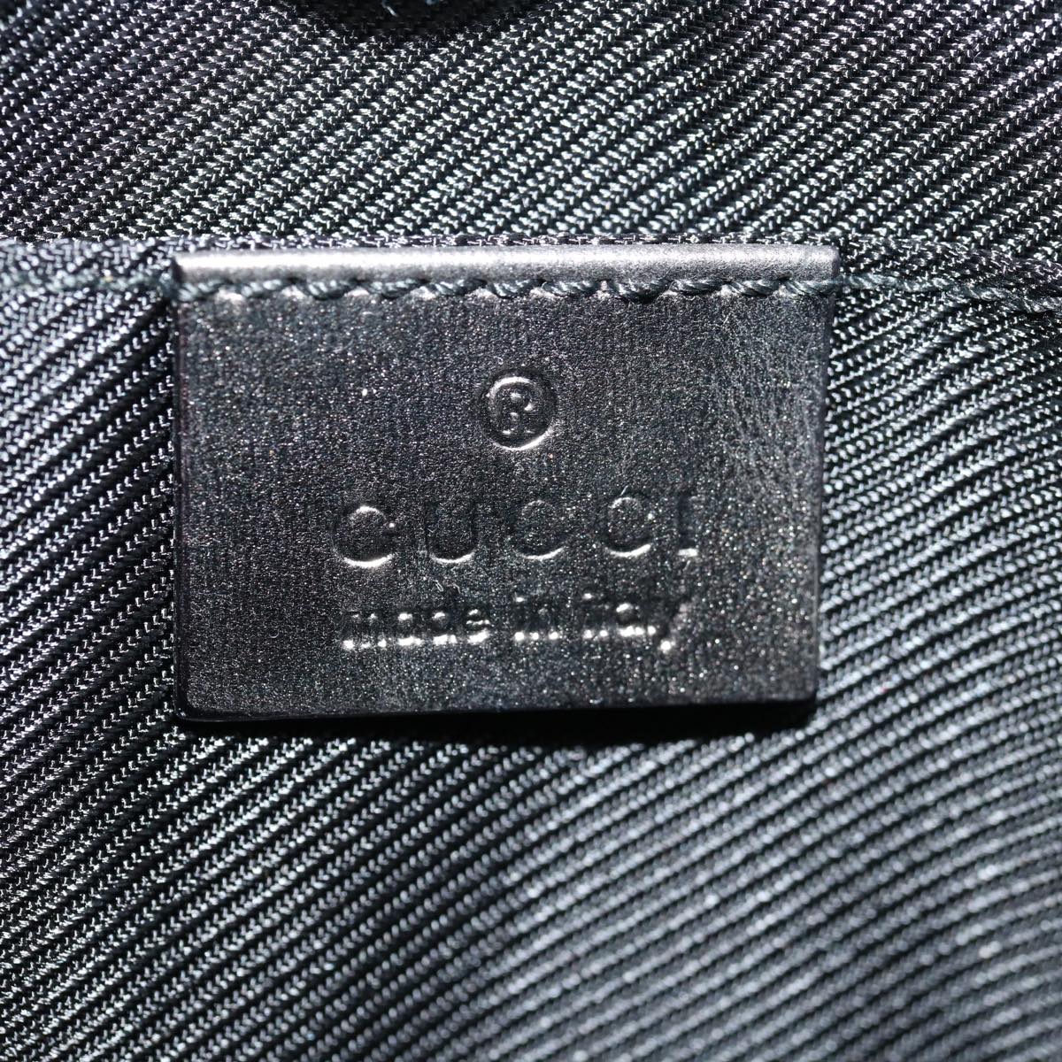 GUCCI GG Canvas Shoulder Bag Black 005 0813 Auth am5789