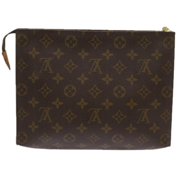 LOUIS VUITTON Monogram Poche Toilette 26 Pouch M47542 LV Auth am5791