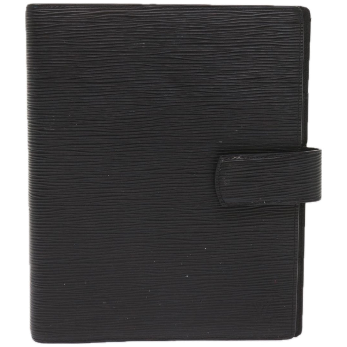 LOUIS VUITTON Epi Agenda GM New Day Planner Cover Black R20212 LV Auth am5793