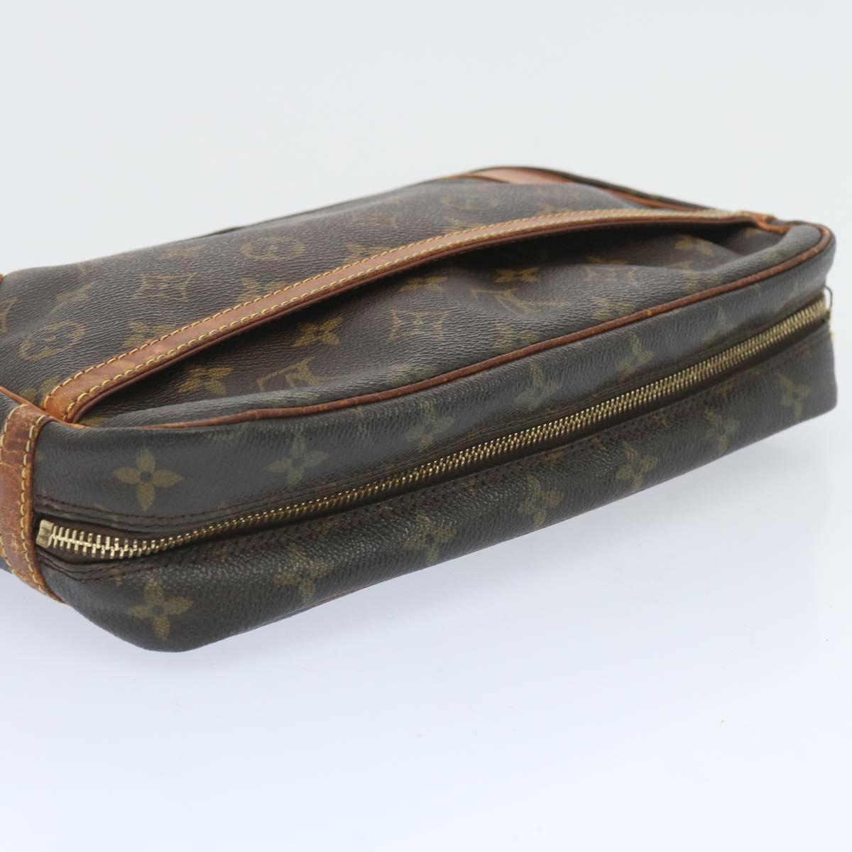 LOUIS VUITTON Monogram Compiegne 28 Clutch Bag M51845 LV Auth am5799