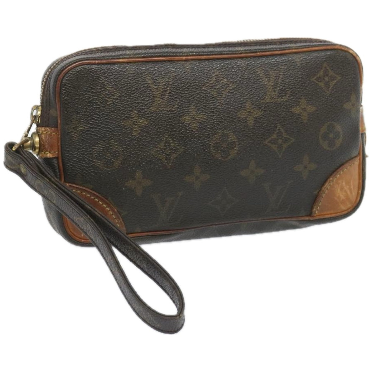 LOUIS VUITTON Monogram Marly Dragonne PM Clutch Bag M51827 LV Auth am5803