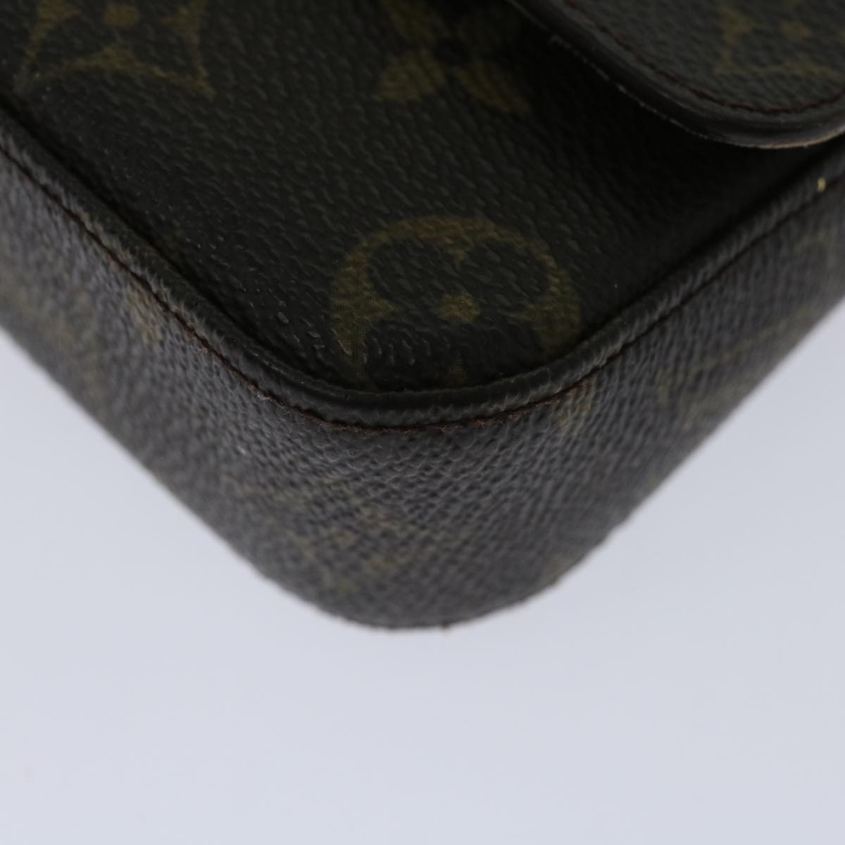 LOUIS VUITTON Monogram Pochette lagoon Glasses Case M60008 LV Auth am5810