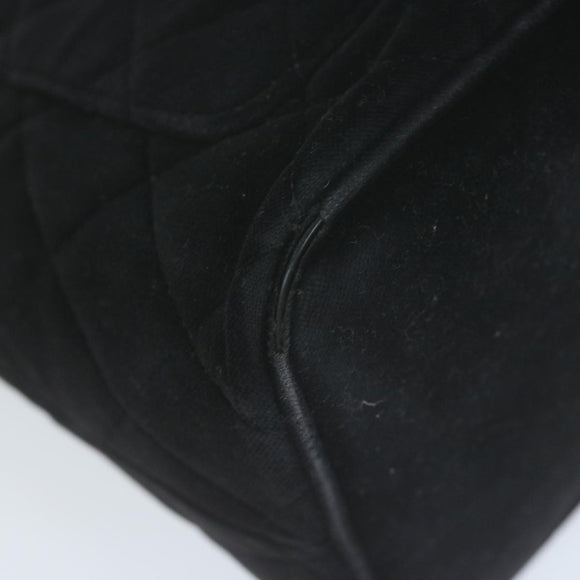 CHANEL Materasse Tote Bag Velor Standard Black CC Auth am5812