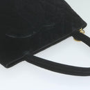 CHANEL Materasse Tote Bag Velor Standard Black CC Auth am5812-6