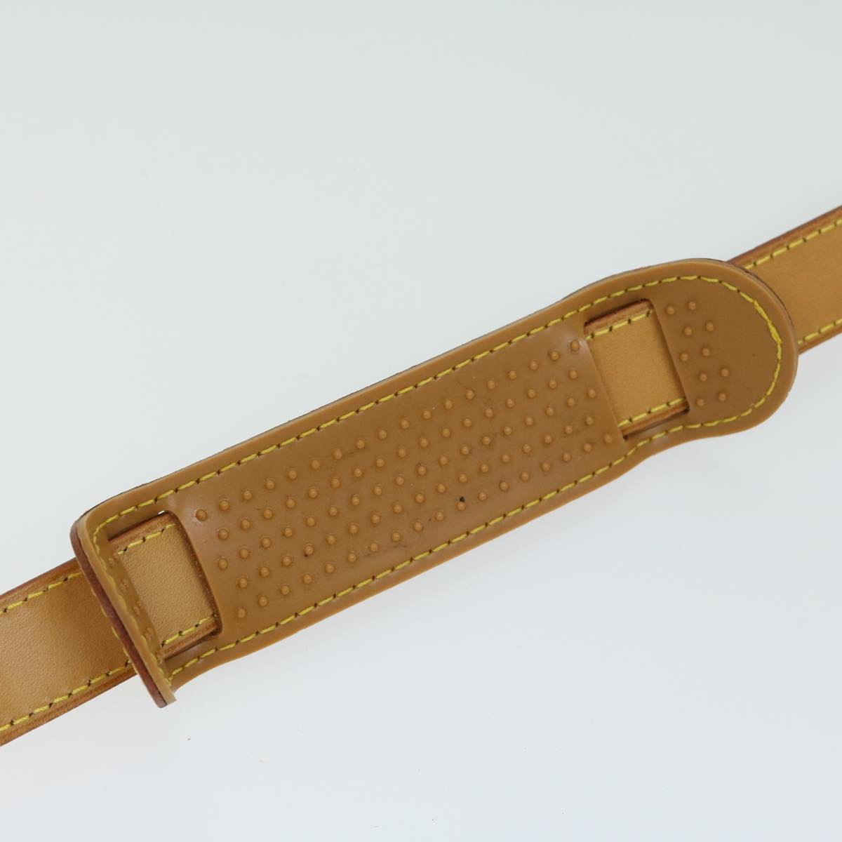 LOUIS VUITTON Adjustable Shoulder Strap Leather 34.6""-41.7"" Beige Auth am5816