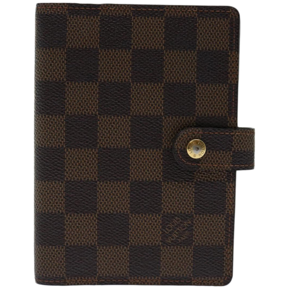 LOUIS VUITTON Damier Ebene Agenda PM Day Planner Cover R20029 LV Auth am5828