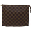 LOUIS VUITTON Damier Ebene Poche Toilette 26 Pouch N47543 LV Auth am5837-13