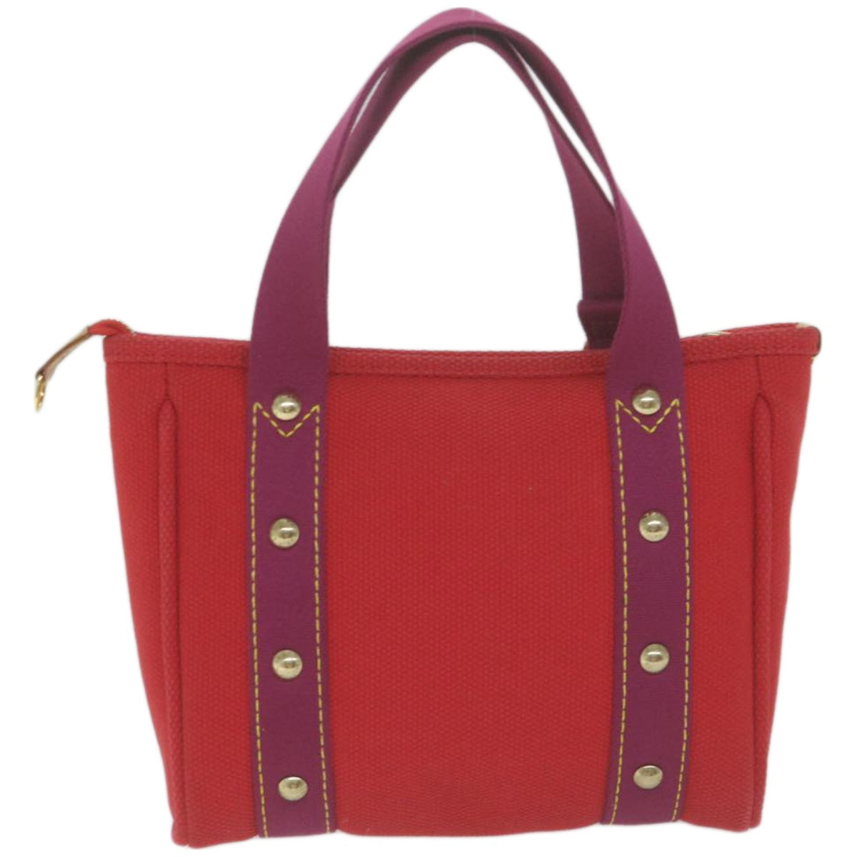 LOUIS VUITTON Antigua Cabas PM Tote Bag Canvas Rouge M40037 LV Auth am5850 - 0