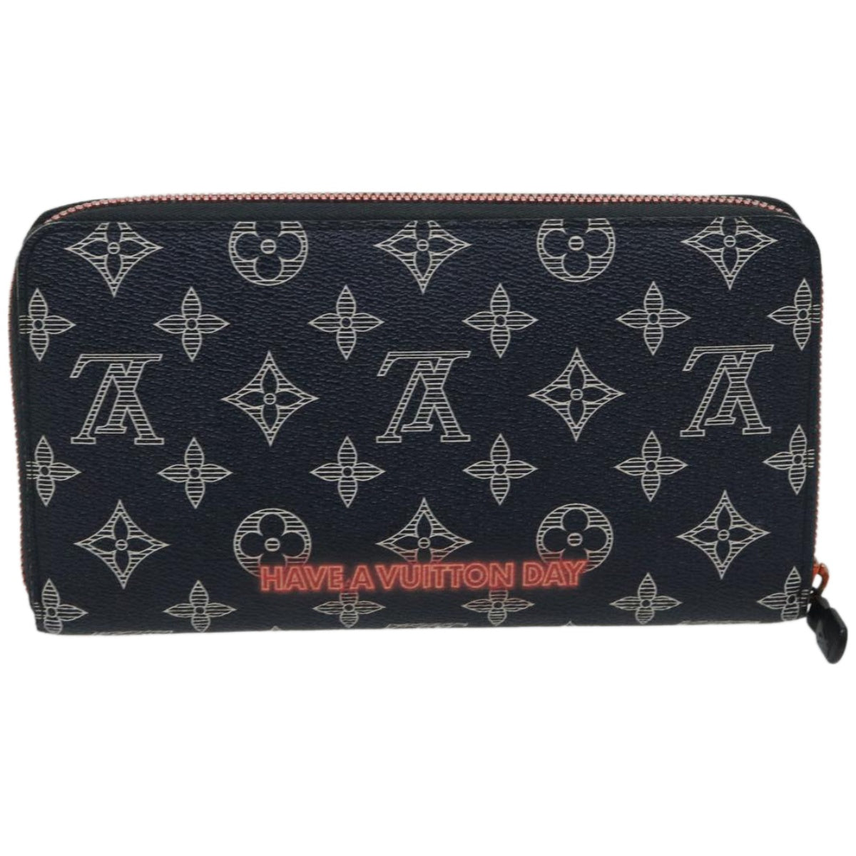 LOUIS VUITTON Ink Upside Down Zippy Organizer NM Wallet Navy M62931 Auth am5858 - 0