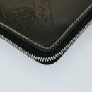 Berluti Calligraphy Long Wallet Leather Brown Auth am5861-15