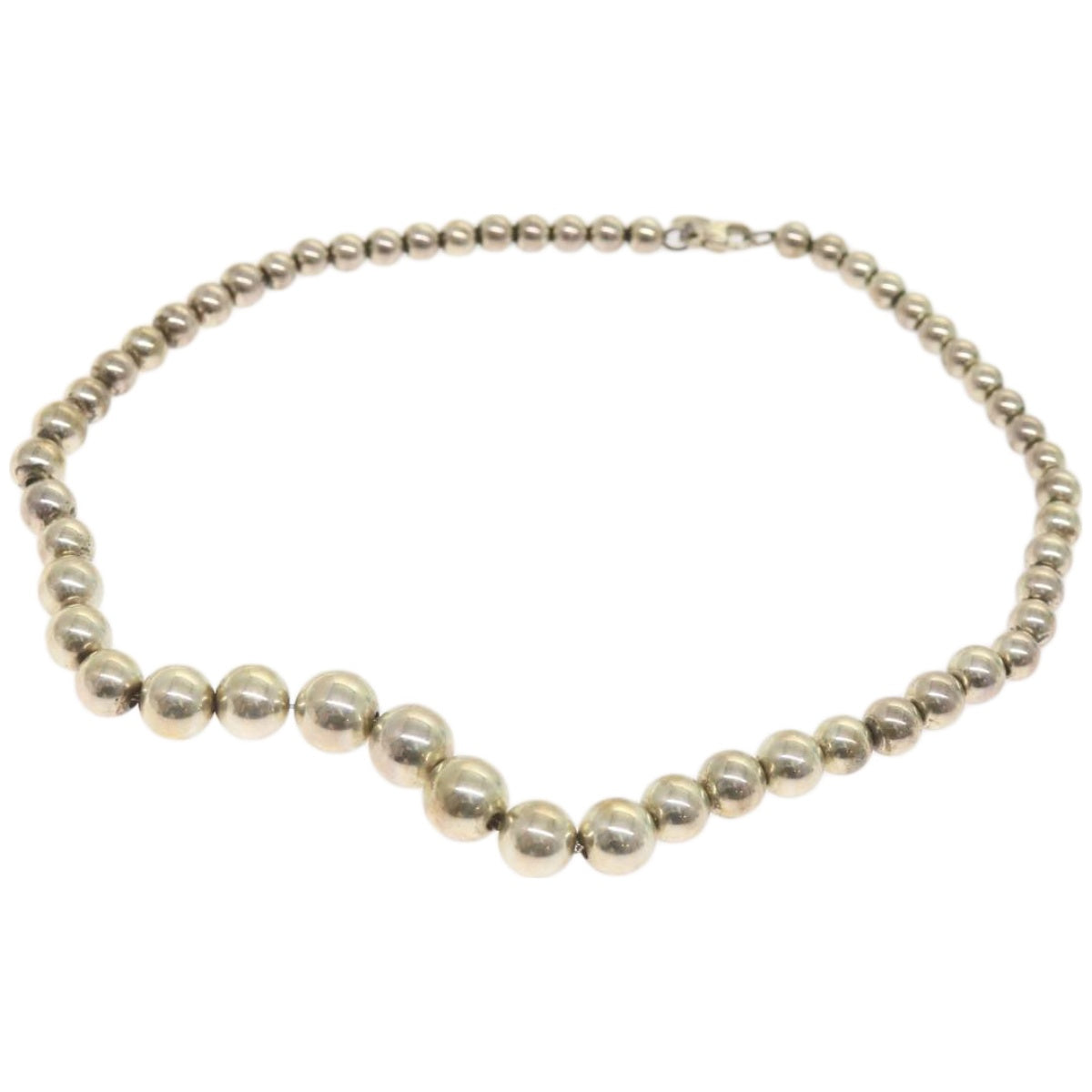 TIFFANY&Co. Pearl Necklace Ag925 Silver Auth am5862 - 0