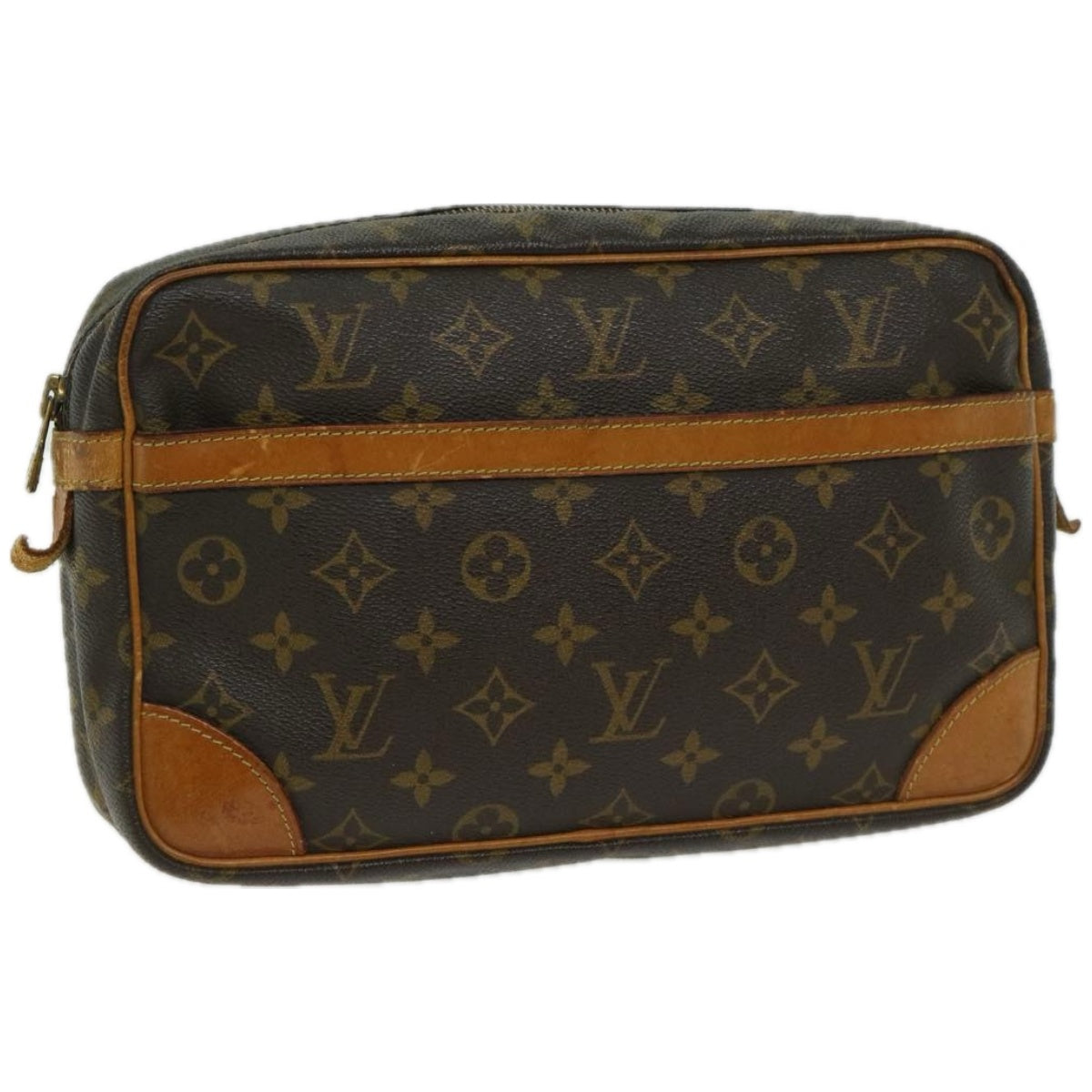 LOUIS VUITTON Monogram Compiegne 28 Clutch Bag M51845 LV Auth am5868