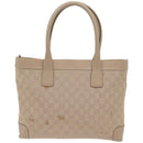 GUCCI GG Canvas Tote Bag Beige 33890 Auth am5876-3