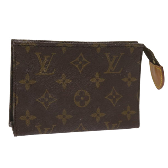LOUIS VUITTON Monogram Poche Toilette 15 Pouch M47546 LV Auth am5877