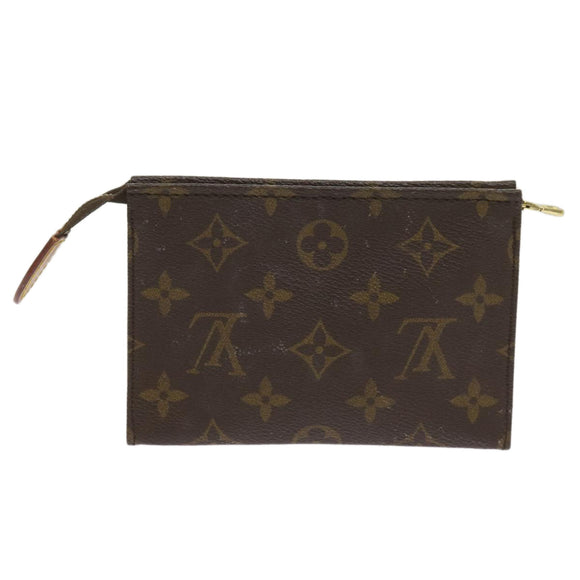 LOUIS VUITTON Monogram Poche Toilette 15 Pouch M47546 LV Auth am5877