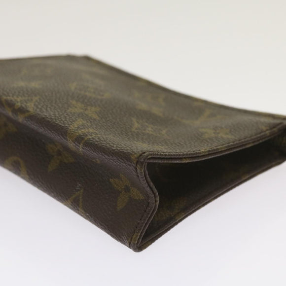 LOUIS VUITTON Monogram Poche Toilette 15 Pouch M47546 LV Auth am5877