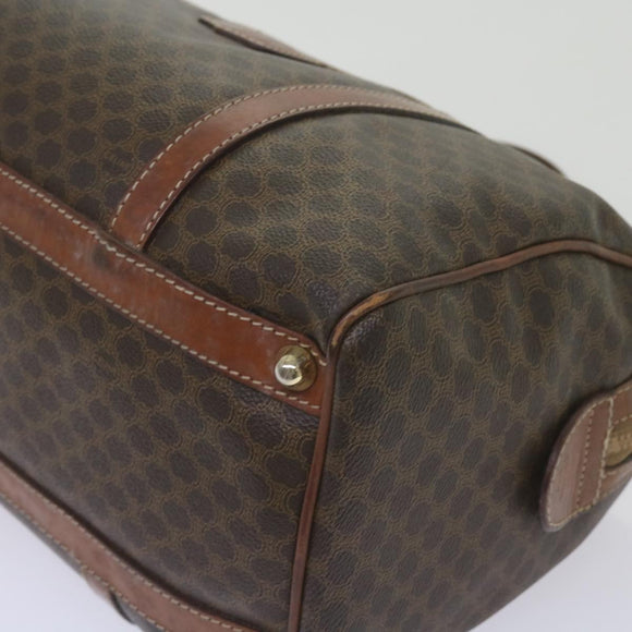 CELINE Macadam Canvas Boston Bag PVC Brown Auth am5885